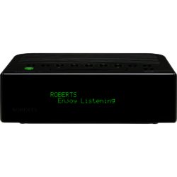 Roberts ECO15 Black - DAB/lDAB+/FM RDS Digital Clock Radio with OLED Screen Two Independent Alarms